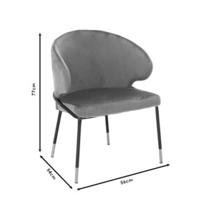 Καρέκλα Nalu pakoworld βελούδο σάπιο μήλο-μαύρο χρυσό πόδι-029-000103