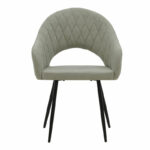 Πολυθρόνα Macie pakoworld ύφασμα antique γκρι-μαύρο 58x50x85εκ-029-000150