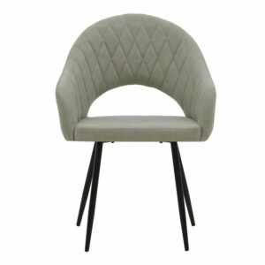 Πολυθρόνα Macie pakoworld ύφασμα antique γκρι-μαύρο 58x50x85εκ-029-000150