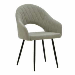 Πολυθρόνα Macie pakoworld ύφασμα antique γκρι-μαύρο 58x50x85εκ-029-000150