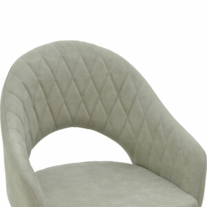 Πολυθρόνα Macie pakoworld ύφασμα antique γκρι-μαύρο 58x50x85εκ-029-000150