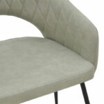 Πολυθρόνα Macie pakoworld ύφασμα antique γκρι-μαύρο 58x50x85εκ-029-000150