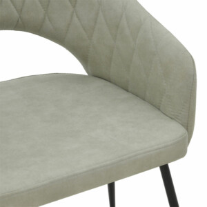 Πολυθρόνα Macie pakoworld ύφασμα antique γκρι-μαύρο 58x50x85εκ-029-000150