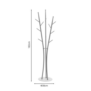 Καλόγερος Marianni pakoworld χρυσό-λευκό μέταλλο 50x38x182εκ-029-000231