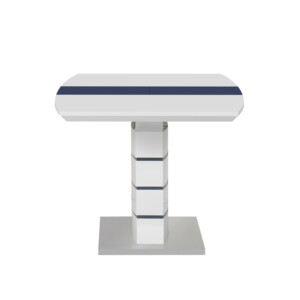 Τραπέζι επεκτεινόμενο Darsile Inart λευκό με γκρι-ανθρακί mdf 140-180x90x76εκ-029-000264