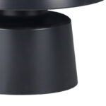 Τραπέζι σαλονιού Ginoze Inart μαύρο μέταλλο Φ70x40εκ-029-000270