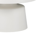 Τραπέζι σαλονιού Ginoze Inart λευκό μέταλλο Φ70x40εκ-029-000272