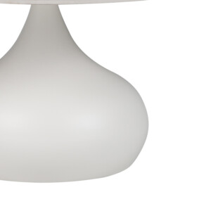 Τραπέζι σαλονιού Kirkene Inart sintered stone σε απόχρωση λευκό μαρμάρου με λευκό μέταλλο Φ70x40εκ-029-000278