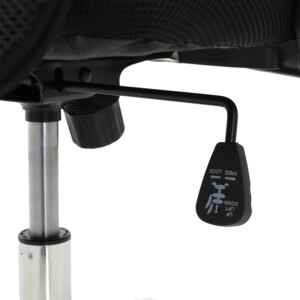 Καρέκλα γραφείου Joel II pakoworld με ύφασμα mesh σε μαύρη απόχρωση 61x59x109.5-123εκ-029-000327