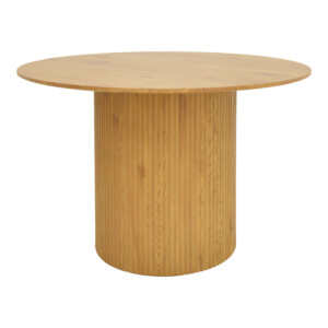 Τραπέζι Karulo pakoworld mdf σε sonoma απόχρωση Φ120x76εκ-029-000355