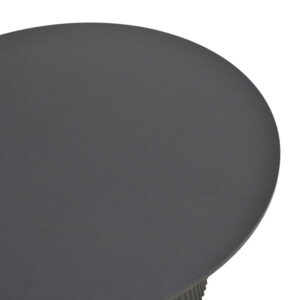 Τραπέζι Karulo pakoworld mdf σε μαύρη απόχρωση Φ120x76εκ-029-000356