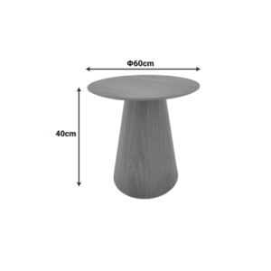 Τραπέζι σαλονιού Donda pakoworld mdf σε sonoma απόχρωση Φ60x40εκ-029-000362