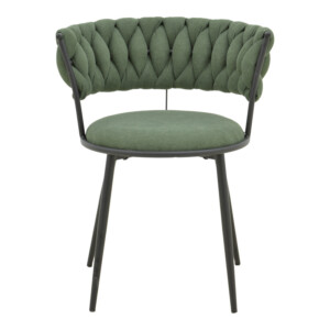 Πολυθρόνα Alkia I pakoworld ύφασμα σε χακί απόχρωση- πόδι μαύρο μέταλλο 57x58.5x72εκ-029-000382