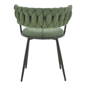 Πολυθρόνα Alkia I pakoworld ύφασμα σε χακί απόχρωση- πόδι μαύρο μέταλλο 57x58.5x72εκ-029-000382