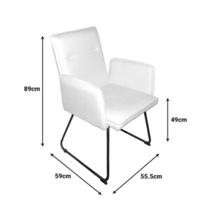 Πολυθρόνα Essential pakoworld ύφασμα χακί-πόδι μαύρο μεταλλικό 55.5x59x89εκ-029-000400