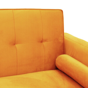 Καναπές-κρεβάτι Success pakoworld 3θέσιος κίτρινο βελούδο 190x80x84εκ-035-000084