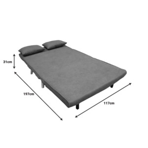 Καναπές-κρεβάτι Josuane pakoworld διθέσιος σάπιο μήλο βελούδο και ξύλινο πόδι σε φυσική απόχρωση 122x80x81εκ-035-000090