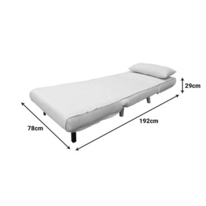 Πολυθρόνα-κρεβάτι Josuane I pakoworld ύφασμα σε ανθρακί απόχρωση 78x80x81εκ-035-000109