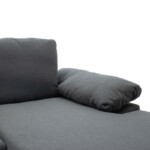 Γωνιακός καναπές Cohen pakoworld με αριστερή γωνία ύφασμα σε ανθρακί απόχρωση-πόδι μαύρο μέταλλο 240x159x83εκ-035-000112