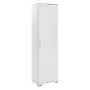 Ντουλάπι-στήλη Chad1 pakoworld λευκό gloss 45x32x169εκ-039-000154