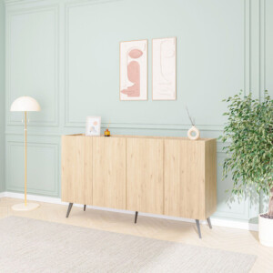 Μπουφές Kudro pakoworld σε oak απόχρωση 180x43x100εκ-039-000200