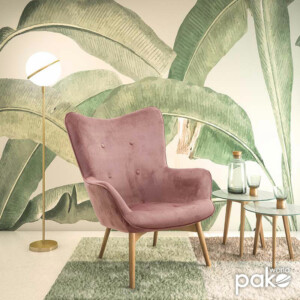 Πολυθρόνα Kido pakoworld βελούδο χρώμα σάπιο μήλο-046-000006