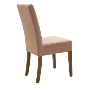 Καρέκλα Ditta pakoworld ύφασμα σάπιο μήλο-πόδι μασίφ ξύλο καρυδί-047-000041