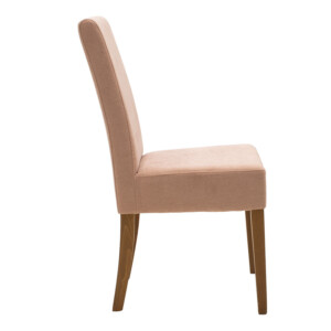 Καρέκλα Ditta pakoworld ύφασμα σάπιο μήλο-πόδι μασίφ ξύλο καρυδί-047-000041