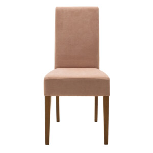 Καρέκλα Ditta pakoworld ύφασμα σάπιο μήλο-πόδι μασίφ ξύλο καρυδί-047-000041