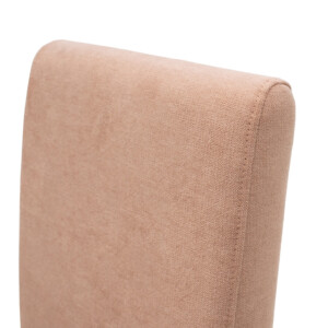 Καρέκλα Ditta pakoworld ύφασμα σάπιο μήλο-πόδι μασίφ ξύλο καρυδί-047-000041