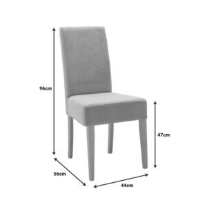 Καρέκλα Ditta pakoworld ύφασμα σάπιο μήλο-πόδι sonoma 44x56x96εκ-047-000060