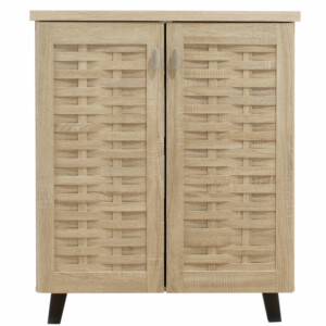 Παπουτσοθήκη-ντουλάπι MANTAM pakoworld 12 ζεύγων χρώμα sonoma 78x40x92εκ-049-000001