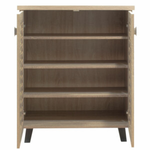 Παπουτσοθήκη-ντουλάπι MANTAM pakoworld 12 ζεύγων χρώμα sonoma 78x40x92εκ-049-000001