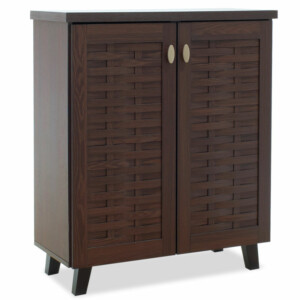 Παπουτσοθήκη-ντουλάπι MANTAM pakoworld 12 ζεύγων χρώμα καρυδί 78x40x92εκ-049-000003