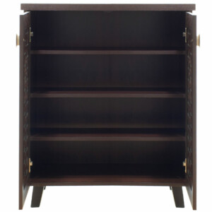 Παπουτσοθήκη-ντουλάπι MANTAM pakoworld 12 ζεύγων χρώμα καρυδί 78x40x92εκ-049-000003