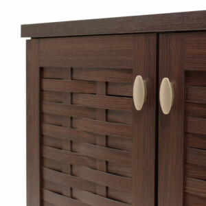 Παπουτσοθήκη-ντουλάπι MANTAM pakoworld 12 ζεύγων χρώμα καρυδί 78x40x92εκ-049-000003