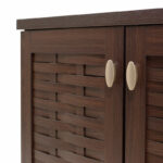 Παπουτσοθήκη-ντουλάπι MANTAM pakoworld 16 ζεύγων χρώμα καρυδί 115