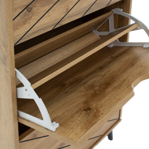 Παπουτσοθήκη Thelma pakoworld 12 ζεύγων sonoma 60x23.8x131.6εκ-049-000068