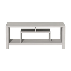 Τραπέζι σαλονιού Tracy pakoworld λευκό-γκρι 120x60x48.5εκ-049-000095