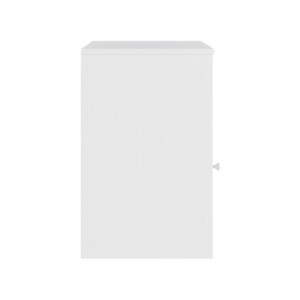 Κομοδίνο Foly pakoworld με ένα ντουλάπι σε λευκή απόχρωση 40x40x50εκ-049-000111