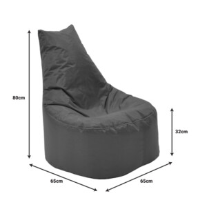 Πουφ πολυθρόνα Norm PRO pakoworld αδιάβροχο ανοιχτό μπλε-056-000097