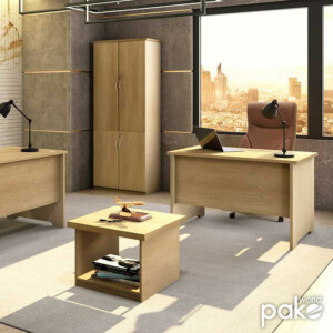 Γραφείο εργασίας επαγγελματικό Amazon pakoworld χρώμα sonoma 120x75x75εκ-069-000031