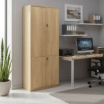 Ντουλάπα γραφείου επαγγελματική Amazon pakoworld χρώμα sonoma 80x40x200εκ-069-000043