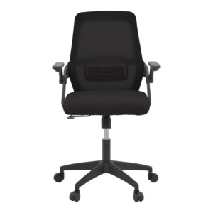 Καρέκλα γραφείου Reji pakoworld mesh ύφασμα μαύρο 58x60x89-99εκ-069-000092