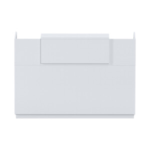 Γραφείο reception Lotus pakoworld σε λευκή απόχρωση  140x70x110εκ-069-000102