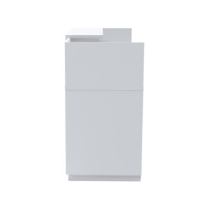 Γραφείο reception Lotus pakoworld σε λευκή απόχρωση  140x70x110εκ-069-000102