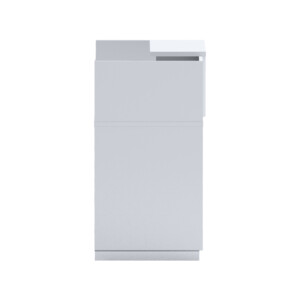 Γραφείο reception Lotus pakoworld σε λευκή απόχρωση  140x70x110εκ-069-000102