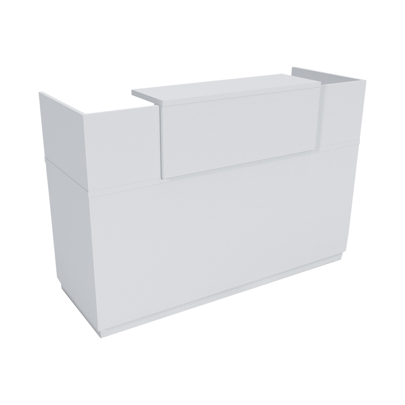 Γραφείο reception Lotus pakoworld σε λευκή απόχρωση  140x70x110εκ-069-000102