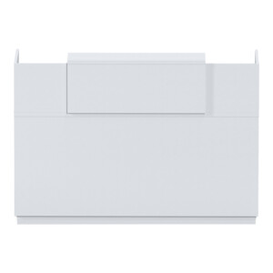 Γραφείο reception Lotus pakoworld σε λευκή απόχρωση  180x70x110εκ-069-000104
