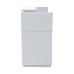 Γραφείο reception Lotus pakoworld σε λευκή απόχρωση  180x70x110εκ-069-000104